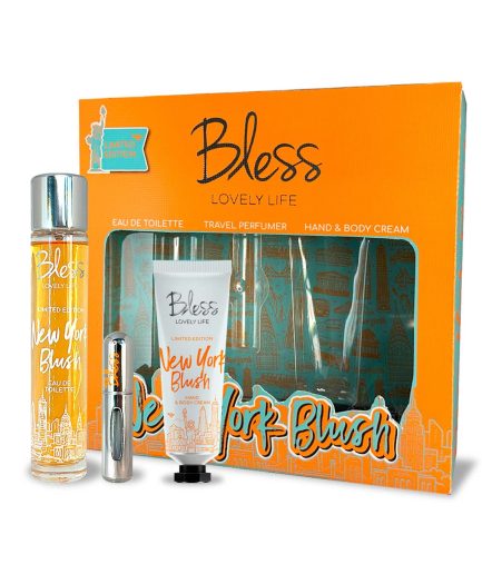 Trio New York Bush EDT Travel Perfumer y Crema Corporal y de Manos Bless