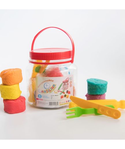 Pote Baldecito de 5 Masas con Accesorios 400 g Masilina