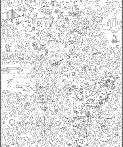 Lona de América de tela de papel para pintar y lavar