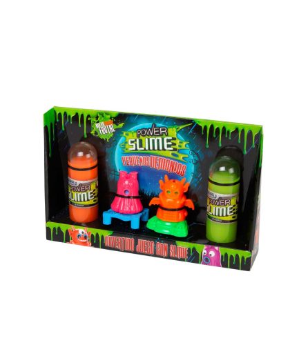 Juego Power Slime Fluo Pequeños Demonios x 2 240 g