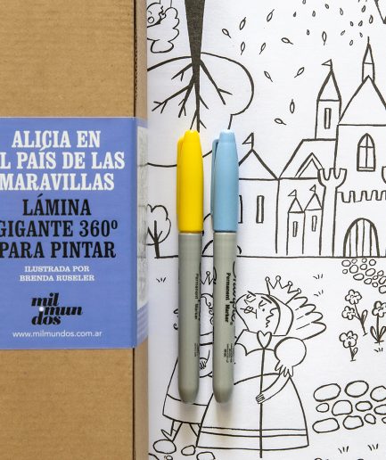 Láminas gigantes 360º para pintar Mil Mundos