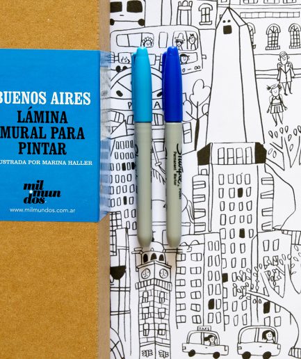 Láminas murales para pintar Mil Mundos