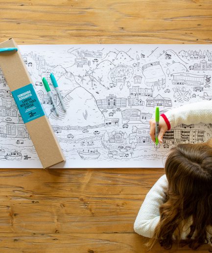 Láminas murales para pintar Mil Mundos