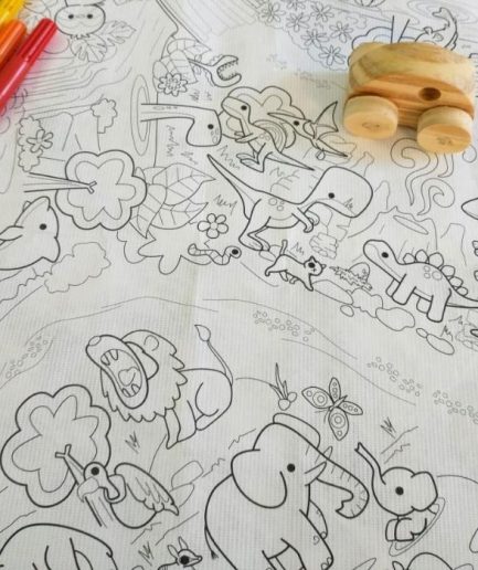 Lona Animales de Tela de Papel para Pintar y Lavar