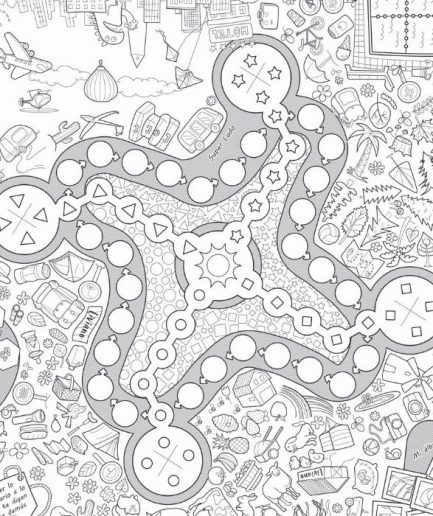 Lona Tablero de Juegos de Tela de Papel para Pintar y Lavar