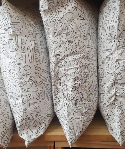 Almohadones de Tela de Papel para Pintar y Lavar