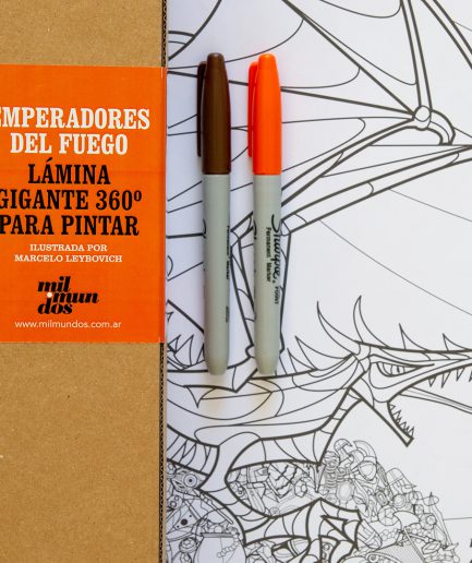 Láminas gigantes 360º para pintar Mil Mundos