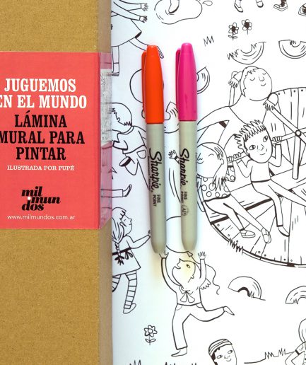 Láminas murales para pintar Mil Mundos