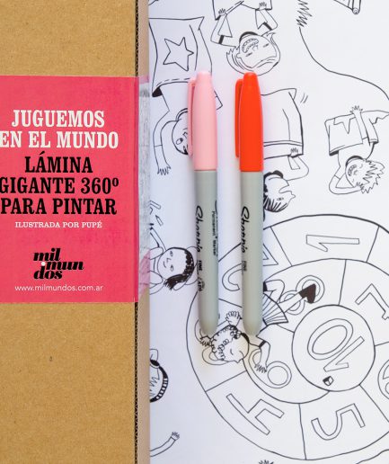 Láminas gigantes 360º para pintar Mil Mundos