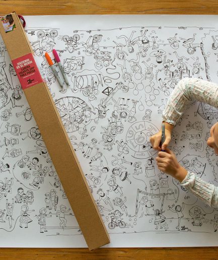 Láminas gigantes 360º para pintar Mil Mundos