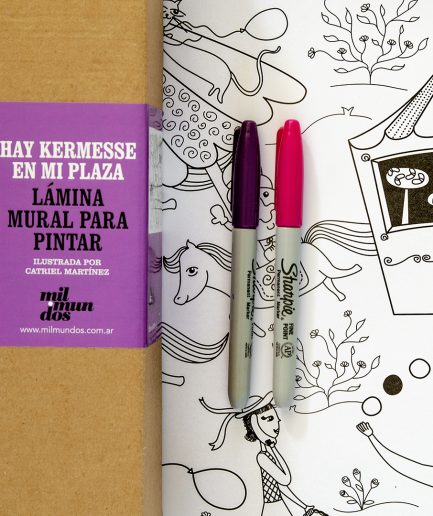 Láminas murales para pintar Mil Mundos