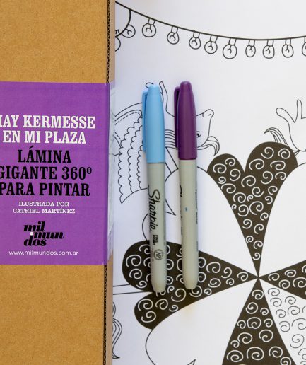 Láminas gigantes 360º para pintar Mil Mundos