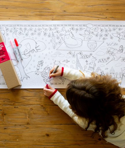 Láminas murales para pintar Mil Mundos