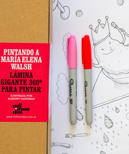 Láminas gigantes 360º para pintar Mil Mundos