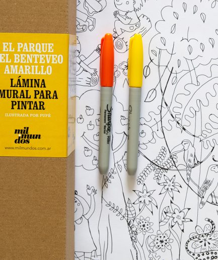 Láminas murales para pintar Mil Mundos