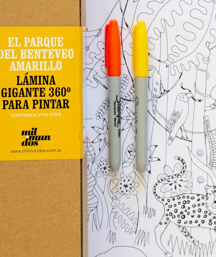 Láminas gigantes 360º para pintar Mil Mundos