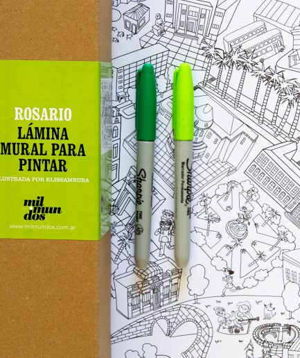 Láminas murales para pintar Mil Mundos