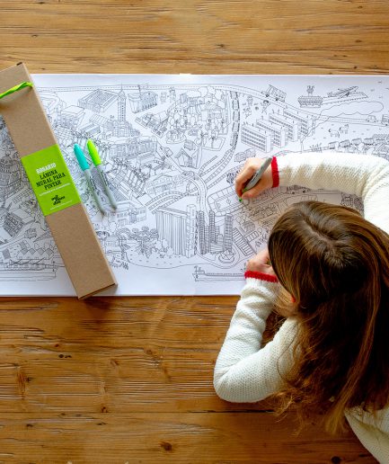 Láminas murales para pintar Mil Mundos