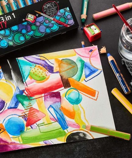 Lápices Woody Arty x 6 + Sacapunta