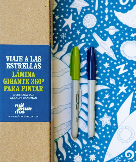 Láminas gigantes 360º para pintar Mil Mundos