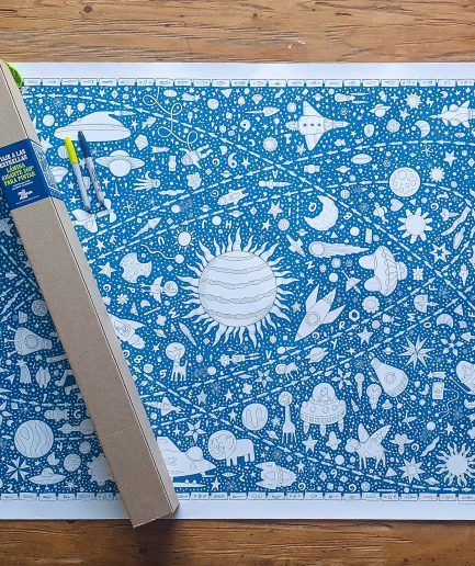 Láminas gigantes 360º para pintar Mil Mundos