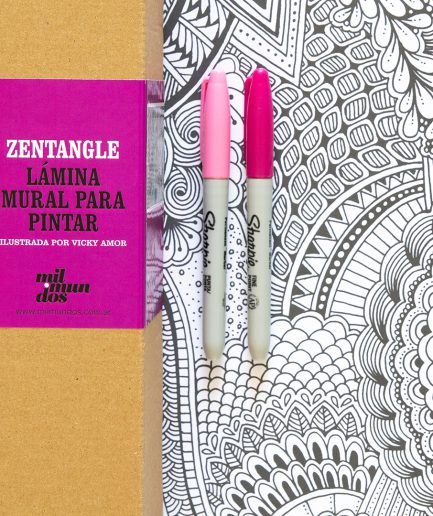 Láminas murales para pintar Mil Mundos