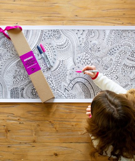 Láminas murales para pintar Mil Mundos