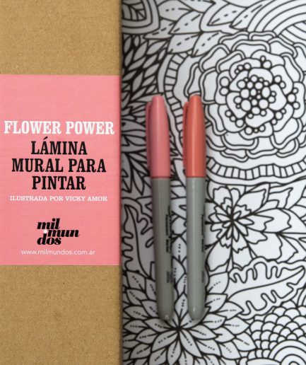 Láminas murales para pintar Mil Mundos