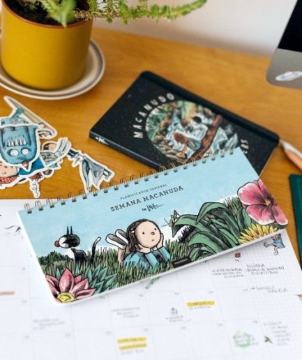 Planificador Semanal Anillado 28x12 cm Macanudo Natflix