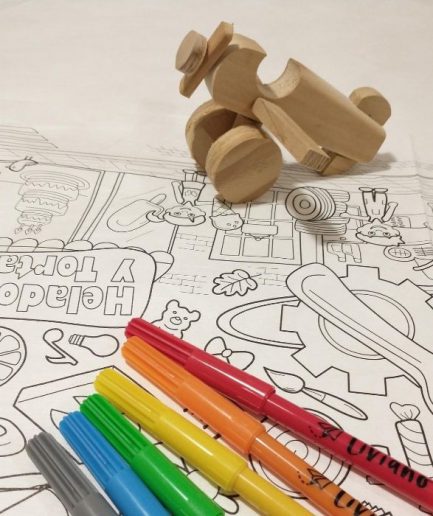 Lonita Mi Barrio para Pintar con Set de Transportes