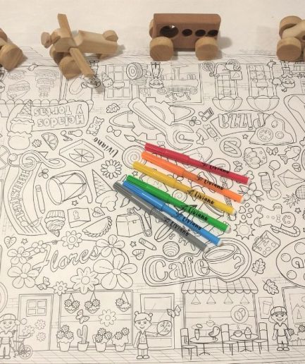 Lonita Mi Barrio para Pintar con Set de Transportes