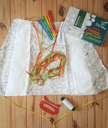 Barrilete Tipo Kyte para Pintar Listo para Usar