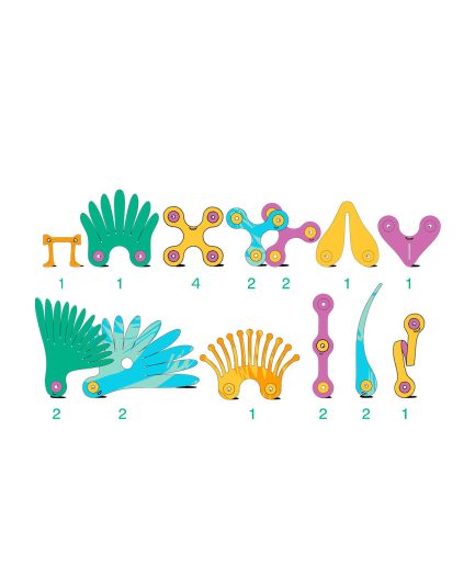 Set Aves Tropicales 22 Piezas Clixo