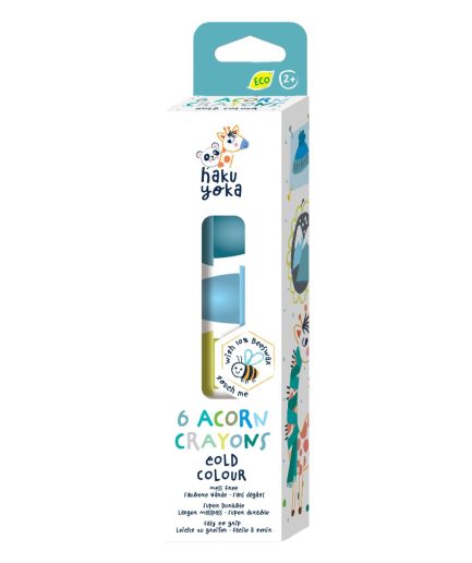 Crayones Bellota Cubo y Cuentas Haku Yoka x 6 20 Pz en 6 Diseños con Exhibidor