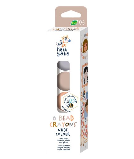 Crayones Bellota Cubo y Cuentas Haku Yoka x 6 20 Pz en 6 Diseños con Exhibidor