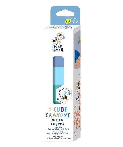 Crayones Bellota Cubo y Cuentas Haku Yoka x 6 20 Pz en 6 Diseños con Exhibidor