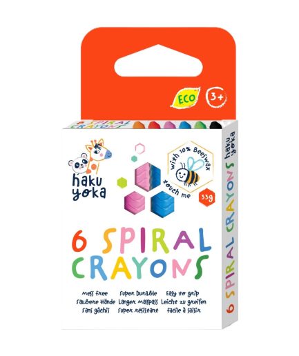 Crayones Spiral Haku Yoka 396 Pz en 4 Formatos con Exhibidor
