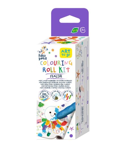 Mini Kit de Rollo para Colorear Haku Yoka 12 Pz en 3 Diseños con Exhibidor