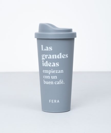 Vasos plásticos 500 ml. Tapa antiderrame