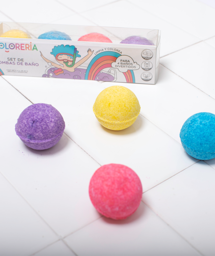 Set mini bombas de baño