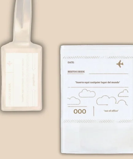 Portapasaportes y Tags de valija