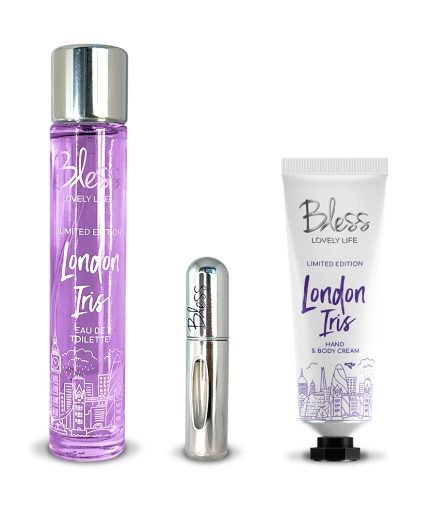 Trio London Iris EDT Travel Perfumer y Crema Corporal y de Manos Bless