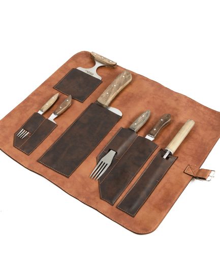 Paño de Eco Cuero con Cubiertos Artesanales