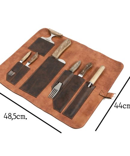 Paño de Eco Cuero con Cubiertos Artesanales