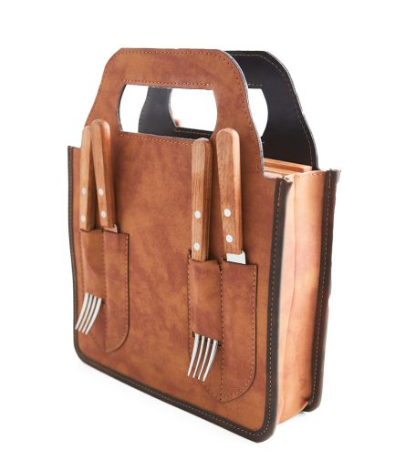 Porta Tablitas Asado Para 4 Personas