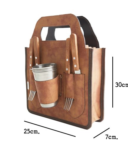 Porta Tablitas Asado Para 4 Personas