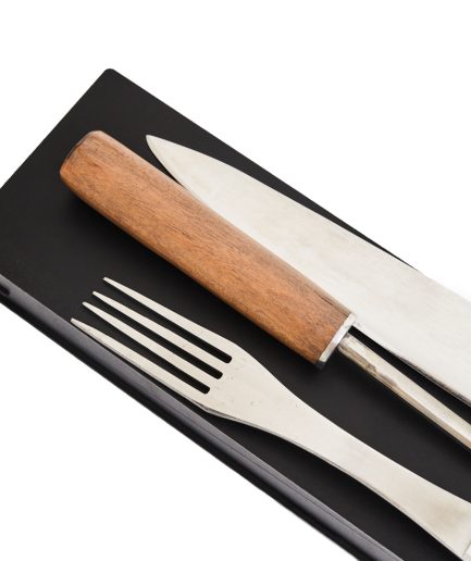 Juego de Cuchillo, Tenedor y Chaira