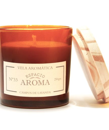 Vela de Soja 250 g Línea Botánica Campos de Lavanda Espacio Aroma
