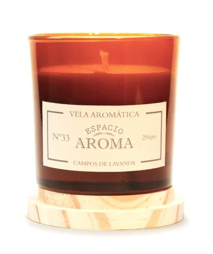 Vela de Soja 250 g Línea Botánica Campos de Lavanda Espacio Aroma