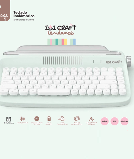 TECLADO IBICRAFT VINTAGE